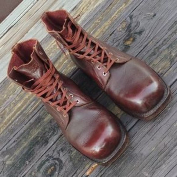 European Men's Pebble Leather Steel Toe Super Duty Boot - Picture 4 of 17